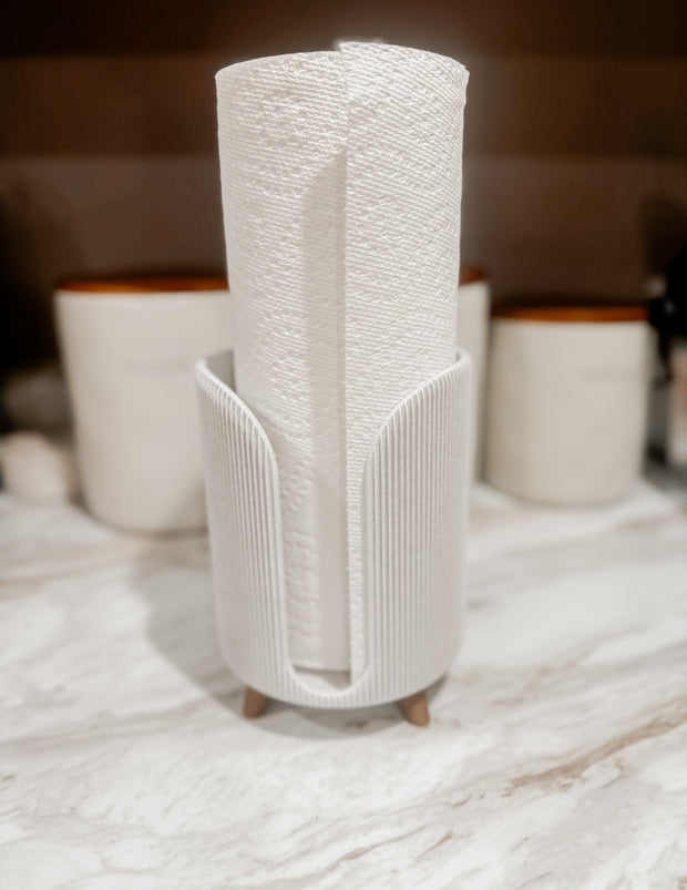 Ribbed Paper Towel Holder
